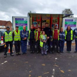 Wheatley Homes South staff took part in a litter in the Lincluden area